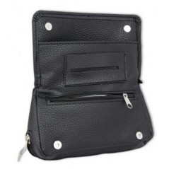 Smokeshirt 2025 - Bolsa De Tabaco Con Cierre Hermético Para Tabaco Fresco, Todos Los Folios, Aspecto De Piel, Negro , Aspecto De Piel Envejecida