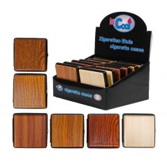 PACK MODELOS SURTIDOS PITILLERAS DE METAL/SINTÉTICO «COOL» PARA 20 CIGARRILLOS