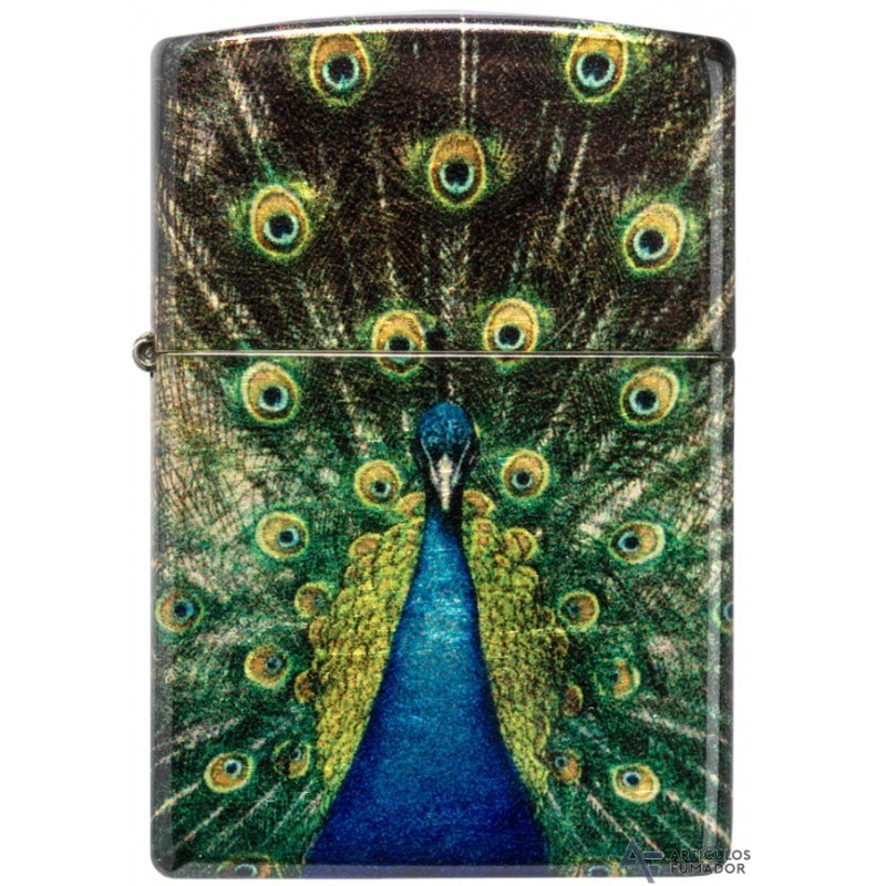 ENCENDEDOR ZIPPO PEACOCK DESIGN 48458