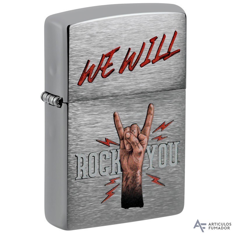 ENCENDEDOR ZIPPO WE WILL ROCK YOU 200