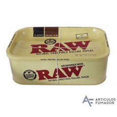 CAJA METÁLICA RAW MINI CON BANDEJA 20X14X10 CM