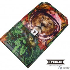 TABAQUERA TOBAC JUNGLA ESPACIAL IMANTADA 14X8 PARA TABACO DE LIAR