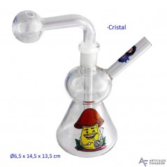 14,5 cm. Bong de cristal