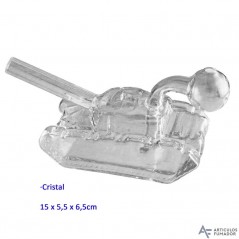 15 cm. Bong de cristal