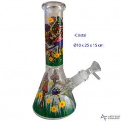 25 cm Bong de cristal