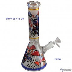 25 cm Bong de cristal