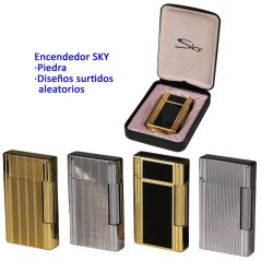 Encendedor de piedra «SKY CLASSIC II» diseños surtidos aleatorios