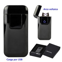 Encendedor electrónico con arco voltáico «JEAN CLAUDE Solaris» ice black