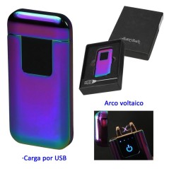 Encendedor electrónico con arco voltáico «JEAN CLAUDE Solaris» rainbow