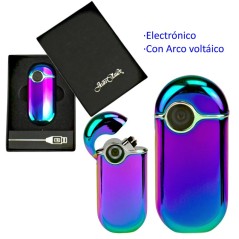 Encendedor electrónico con arco voltáico «JEAN CLAUDE Omega» rainbow