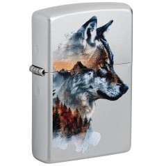 Encendedor Zippo 205 Watercolor Wolf Design