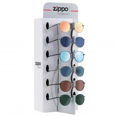 Expositor con 9 gafas del sol Zippo UV400 para 6 gafas de sol