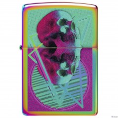 Encendedor Zippo 151 Skull Mirrored
