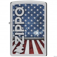 Encendedor Zippo 250 Retro Flag Colors Design