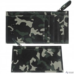 Tarjetero Zippo cremallera Camo Green