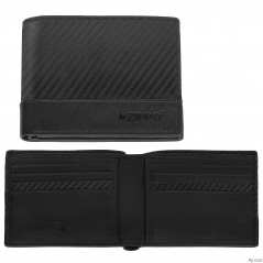 Cartera Zippo Carbon