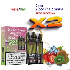 Strawberry Kiwi 0 mg. BALMY ÉLITE PRO 2 Pod recarga
