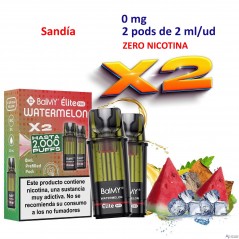 Watermelon 0 mg. BALMY ÉLITE PRO 2 Pod recarga