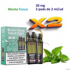 Fresh mint 20 mg. BALMY ÉLITE PRO 2 Pods recarga