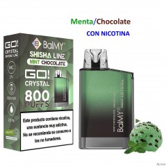 Mint-Chocolate 20 mg. BALMY GO CRYSTAL Vaper desechable