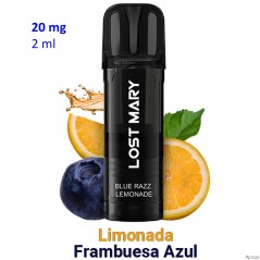 Pod Blue Razz Lemonade 20mg. Lost Mary TAPPO PRO