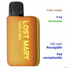 Kit Triple Mango 0 mg. Lost Mary TAPPO recargable