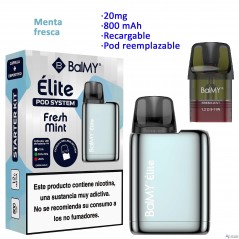 Fresh Mint 20 mg. BALMY ÉLITE Kit recargable