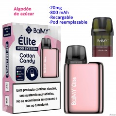 Cotton Candy 20 mg. BALMY ÉLITE Kit recargable