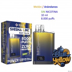 Blue Yellow 0 mg. BALMY POWER CRYSTAL Vaper desechable