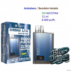 Blue Dragon 0 mg. BALMY POWER CRYSTAL Vaper desechable