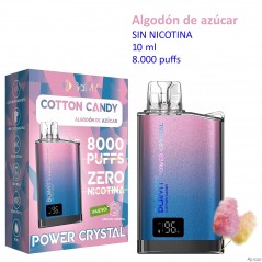 Cotton Candy 0 mg. BALMY POWER CRYSTAL Vaper desechable