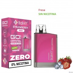 Strawberry 0 mg. BALMY GO CRYSTAL Vaper desechable