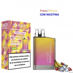 Strawberry-Banana 20 mg. BALMY GO CRYSTAL Vaper desechable