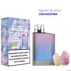Cotton Candy 20 mg. BALMY GO CRYSTAL Vaper desechable
