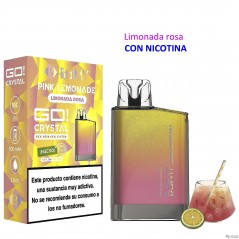 Pink Lemonade 20 mg. BALMY GO CRYSTAL Vaper desechable