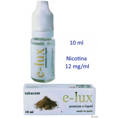 e-liquid Tabacum 12 mg. envase con 10 ml. e-lux