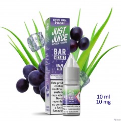 10ml 10 mg. Grape Aloe Sales de nicotina Just Juice