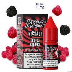 10ml 11 mg. Red & Black Sales de nicotina Brutal Salt By Just Juice