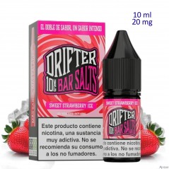 10ml 20 mg. Sweet Strawberry Ice Sales de nicotina Drifter Bar Salts