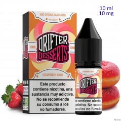 10ml 10 mg. Strawberry Donut Sales de nicotina Drifter Bar Salts