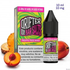 10ml 10 mg. Pineapple Peach Mango Sales de nicotina Drifter Bar Salts