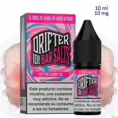 10ml 10 mg. Cotton Candy Ice Sales de nicotina Drifter Bar Salts