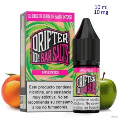 10ml 10 mg. Apple Peach Sales de nicotina Drifter Bar Salts