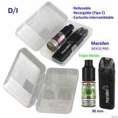 Pack vaper NEXUS PRO + bote 20 mg. Triple Melon MARYLIQ Sales de...