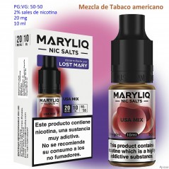 20 mg. USA MIX MARYLIQ Sales de nicotina