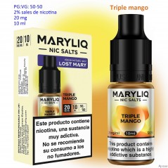 20 mg. Triple Mango MARYLIQ Sales de nicotina