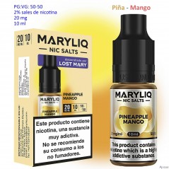 20 mg. Pineapple Mango MARYLIQ Sales de nicotina
