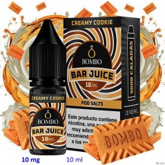 10ml 10 mg. Creamy Cookie Sales de nicotina Bar Juice by Bombo