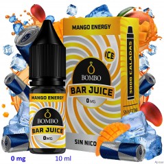 10ml 0 mg. Mango Energy Ice Sales de nicotina Bar Juice by Bombo