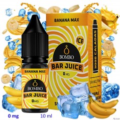 10ml 0 mg. Banana Max Ice Sales de nicotina Bar Juice by Bombo
